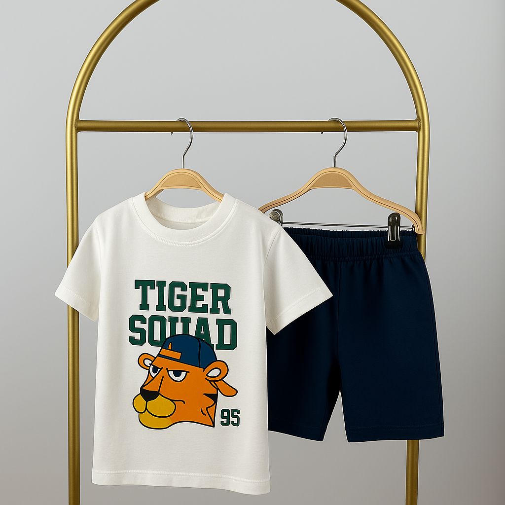 Tiger Squad Baskılı Şortlu Takım