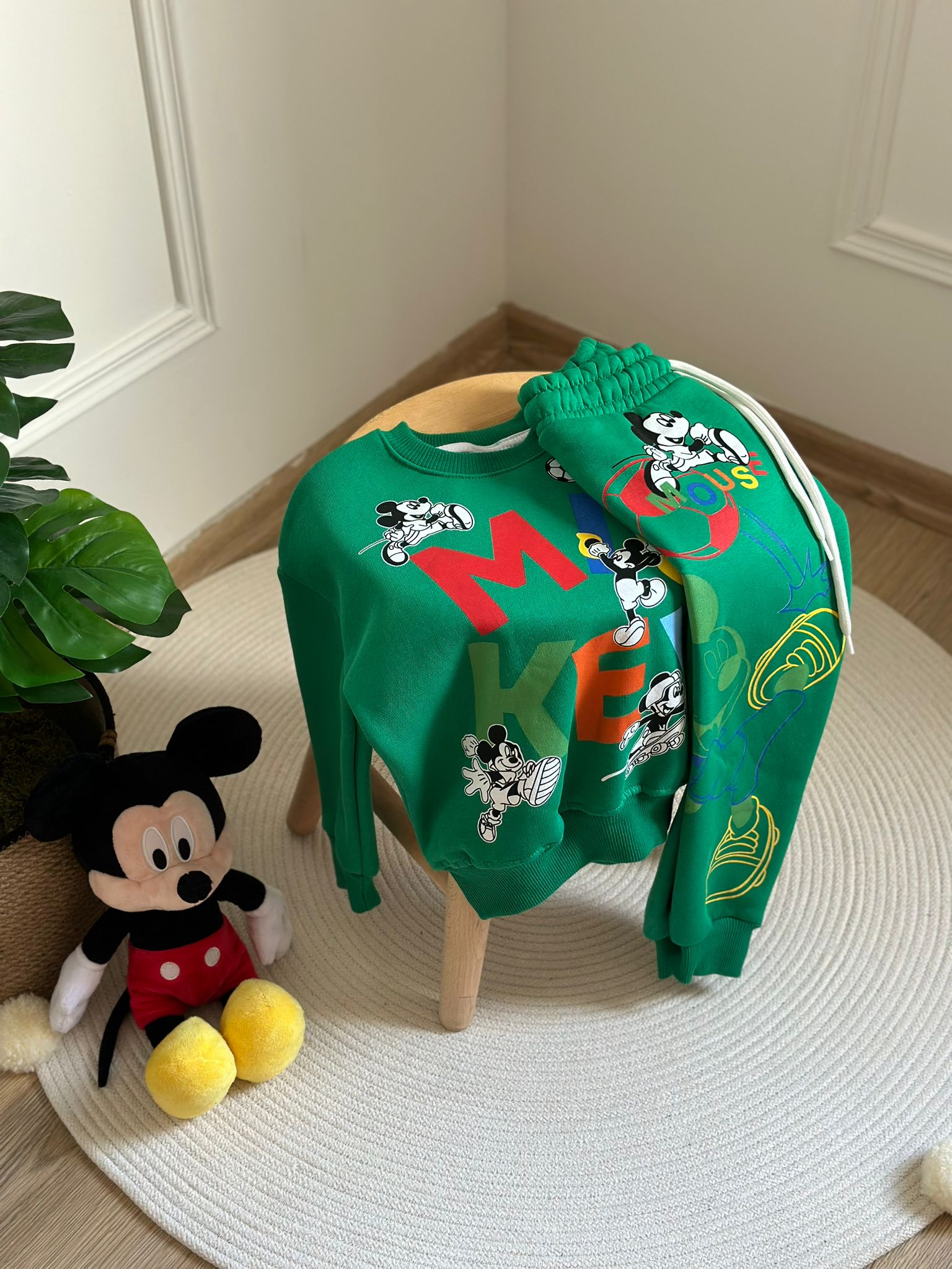 Yeşil Sporcu Mickey Eşofman Takımı