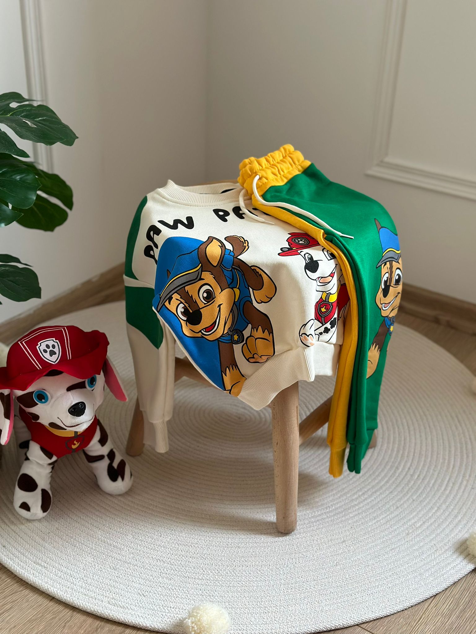 Yeşil Sarı Paw Patrol Eşofman Takımı